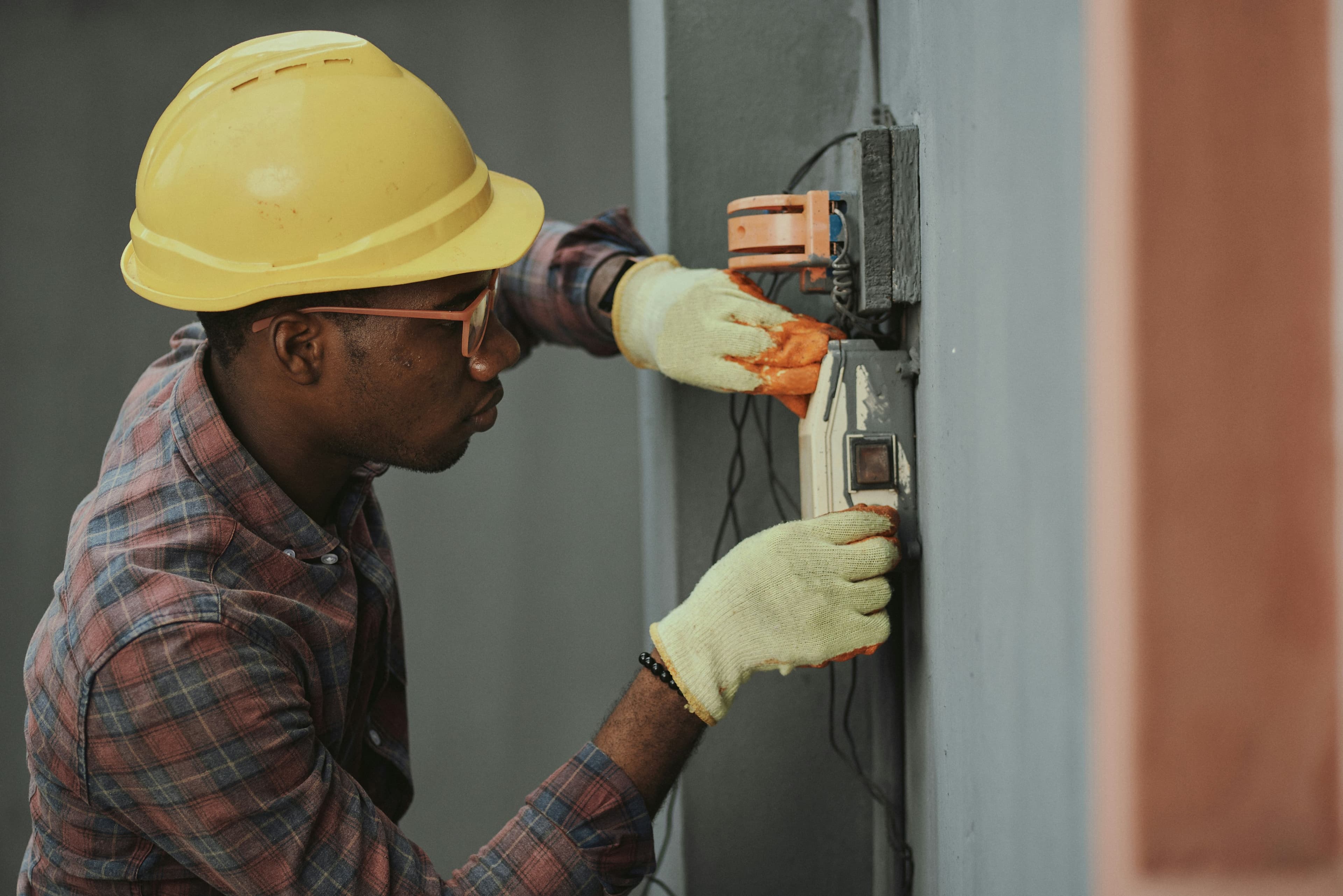 Gas engineer at work